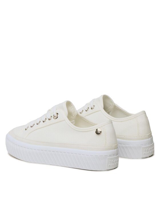 Tommy Hilfiger Tenis superge Tommy Hilfiger Platform Vulcanized Sneaker FW0FW07156 Bež