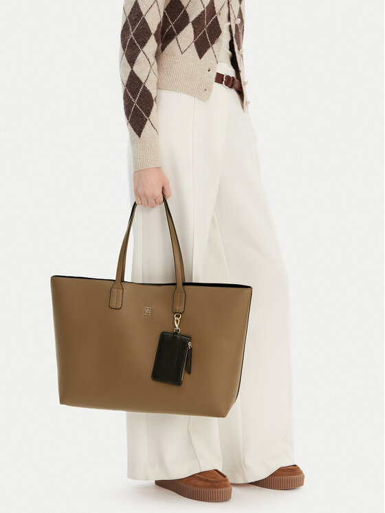 Tommy Hilfiger Rankinė Tommy Hilfiger Th Icon Tote AW0AW18173 Ruda