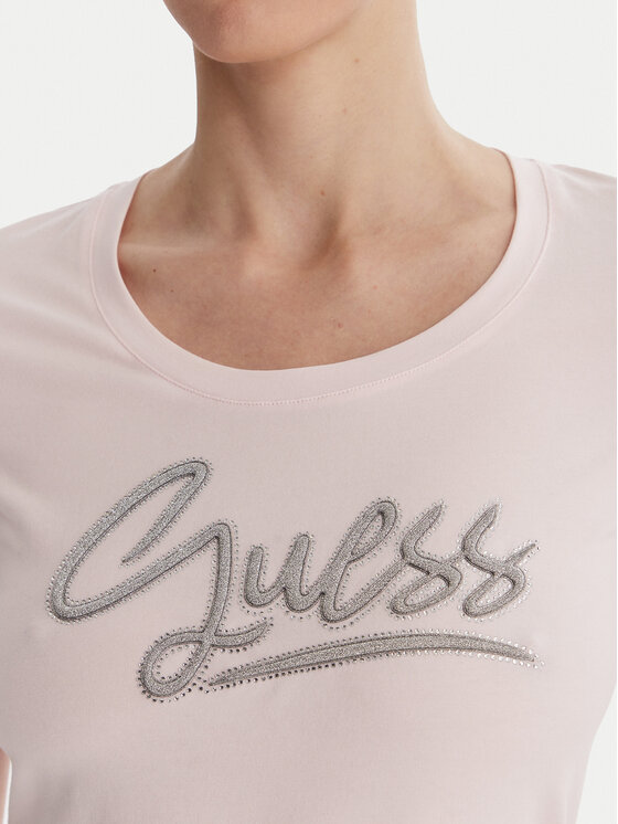 Guess Guess Camiseta W6RI24 J1314 Rosa Regular Fit