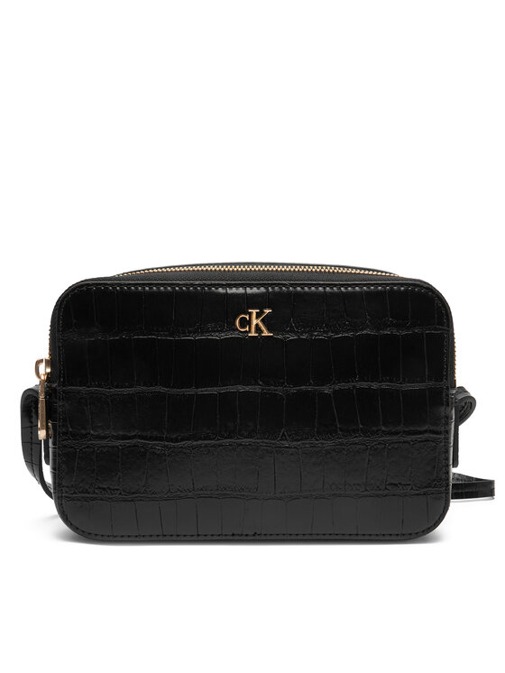 Calvin Klein Ročna torba Calvin Klein Ck Croc Camera Bag LV04F3285G Črna