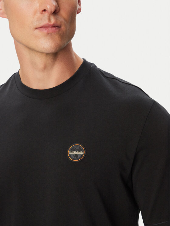 Napapijri Napapijri Camiseta S-Badge NP0A8949 Negro Regular Fit