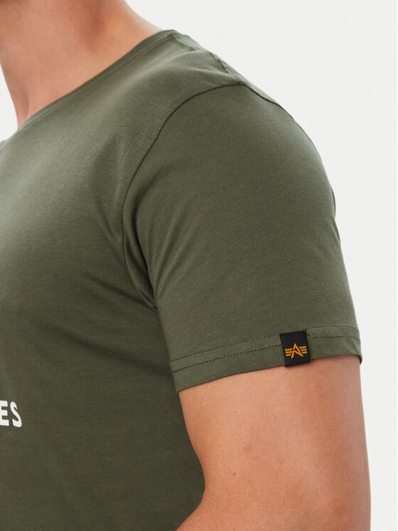 Alpha Industries Alpha Industries Marškinėliai Basic 100501 Žalia Regular Fit