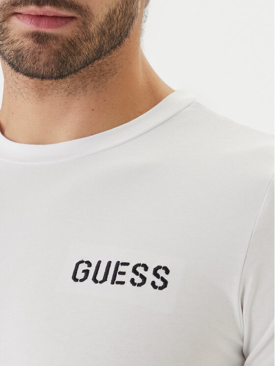 Guess Guess Camiseta U6GM03 K6YW1 Blanco Slim Fit