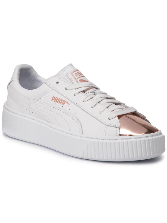 Puma Snīkeri Puma Basket Platform Metallic 366169 03 Balts