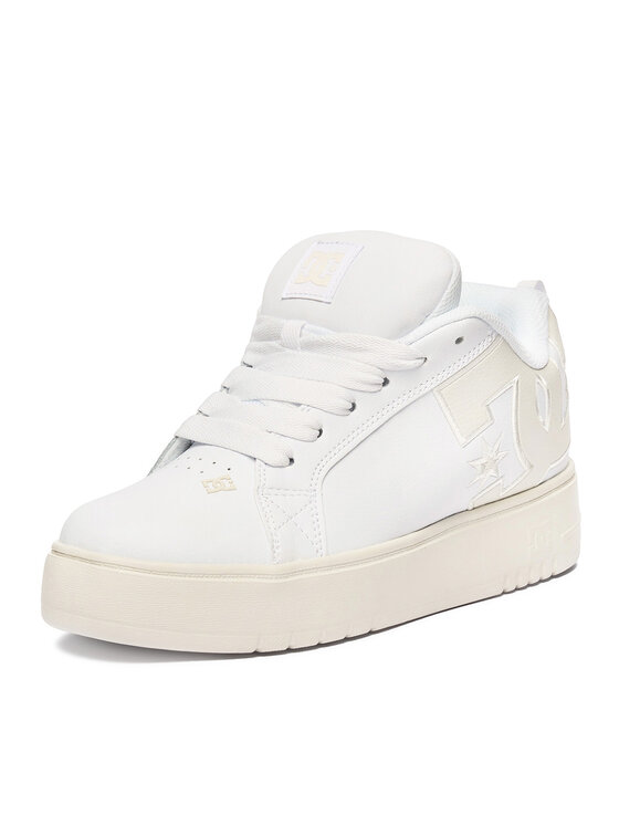 DC Shoes Снікерcи DC Shoes EO-COURT GRAFFIK PLATFORM DC02422102 Білий