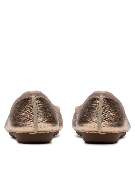 Clarks Baleríny Clarks Freckle Ice 26181353 Zlatá