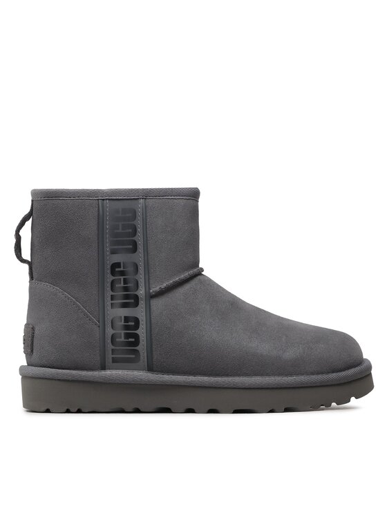Ugg Škornji za sneg Ugg W Classic Mini Side Logo II 1134962 Siva