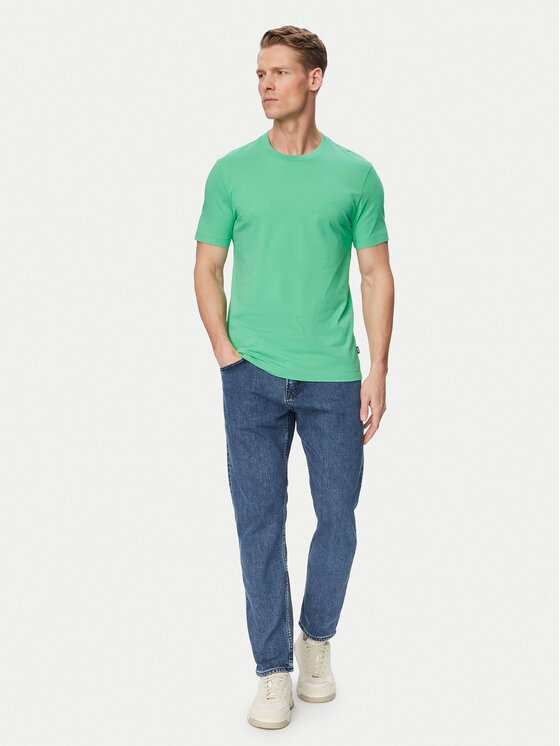 BOSS BOSS Camiseta Thompson 01 50468347 Verde Regular Fit