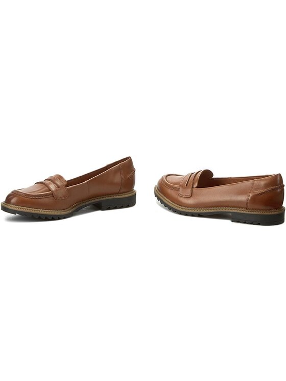 Clarks Nizki čevlji Clarks Griffin Milly 261201484 Rjava