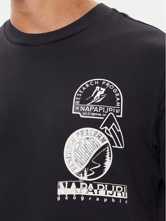 Napapijri Napapijri Camiseta S-Funes Ss NP0A88UA Negro Regular Fit