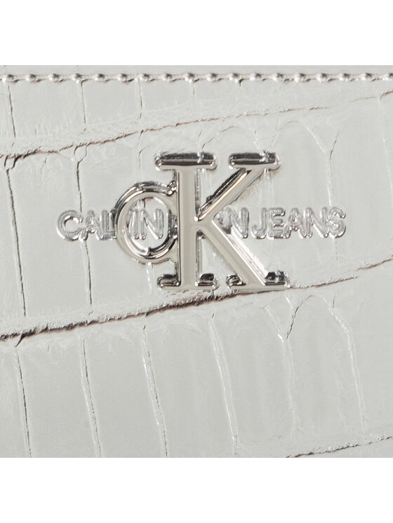 Calvin Klein Jeans Kabelka Calvin Klein Jeans Ckj Mono Hardware Flax Xbody C K60K606452 Stříbrná