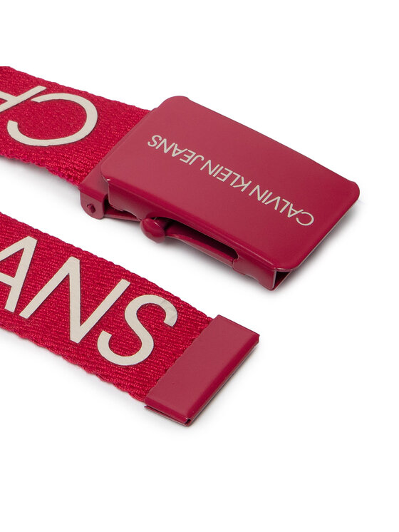 Gyerek öv Calvin Klein Canvas Logo Belt IU0IU00125 Piros | Ecipo.hu
