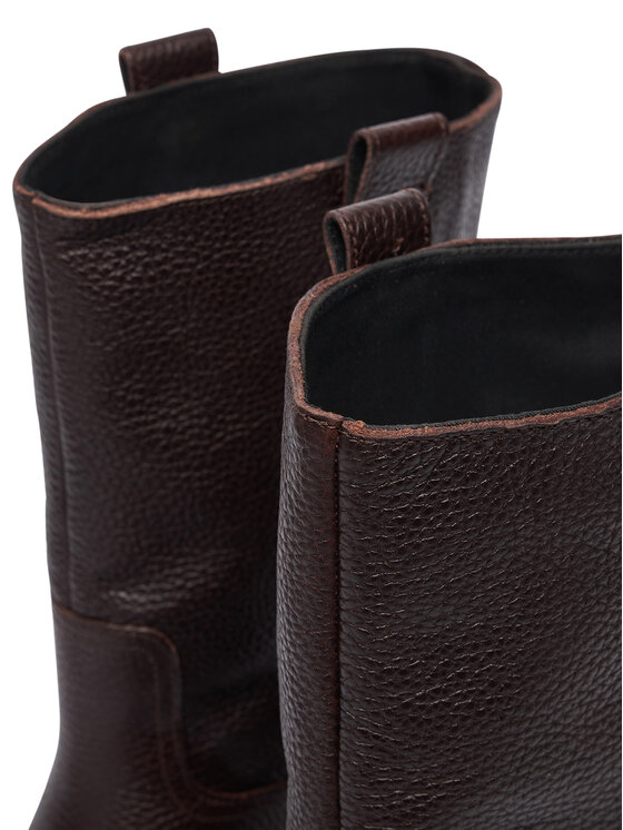 Tommy Jeans Μπότες Tommy Jeans Tjw Tubular Mid Boots EN0EN03111 Σκούρο καφέ