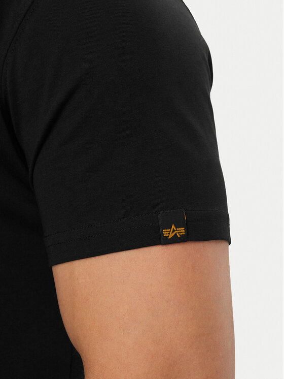 Alpha Industries Alpha Industries Marškinėliai Backprint 128507CP Juoda Regular Fit