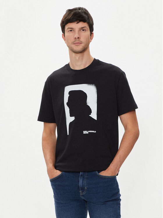 Karl Lagerfeld Jeans Karl Lagerfeld Jeans T-shirt 245D1709 Nero Regular Fit