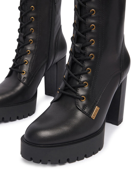 PINKO Šnurovacia obuv PINKO Clara 03 SD0581P001 Čierna