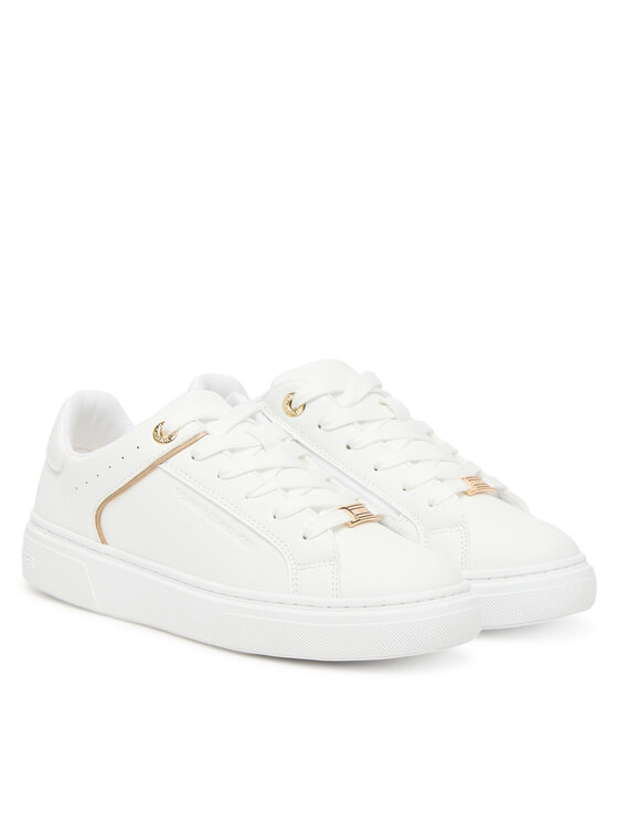 Tommy Hilfiger Sneakersy Tommy Hilfiger Low Cut Lace Up Sneaker T3A9-33982-1355 D Biały