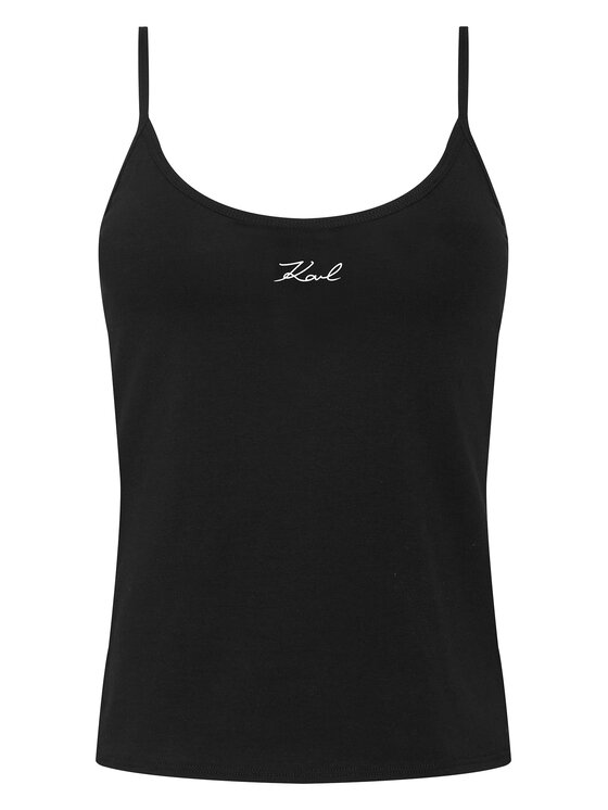 KARL LAGERFELD KARL LAGERFELD Conjunto de tops B1W47021 Negro Slim Fit
