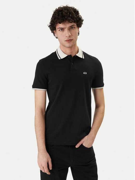Armani Exchange Armani Exchange Polo XM002350 AF10366 UC001 Negro Regular Fit