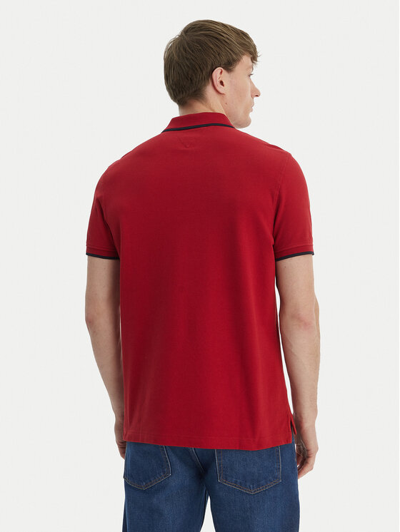 Tommy Hilfiger Tommy Hilfiger Polo Pique MW0MW42750 Rojo Regular Fit