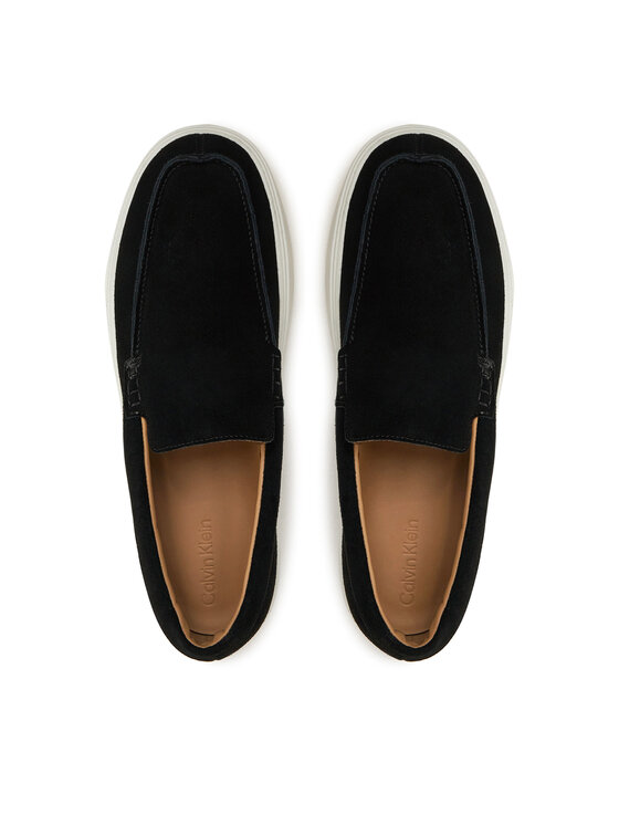 Calvin Klein Mokasinke Calvin Klein Moccasin Suede HM0HM01794 Crna