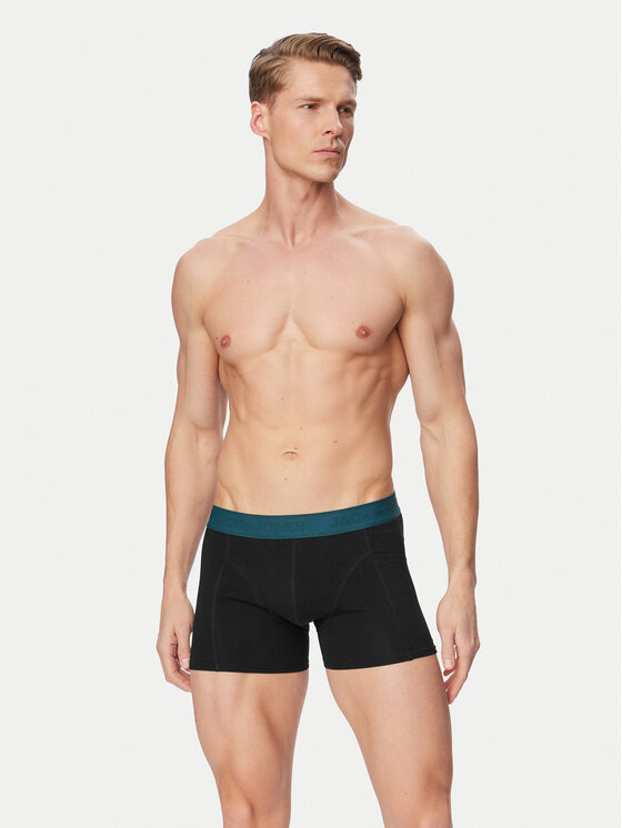 Jack & Jones Jack & Jones Conjunto de calzoncillos boxer Solid 12294699 Negro