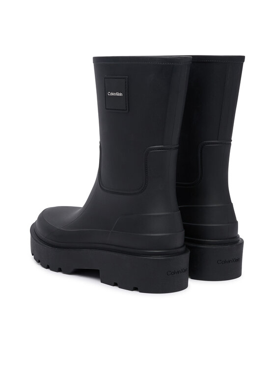 Calvin Klein Guminiai batai Calvin Klein Rainboot Rubber HW0HW03179 Juoda