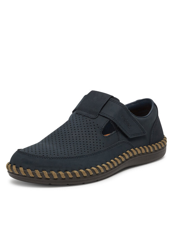 Rieker Pantofi Rieker B2453-14 Bleumarin