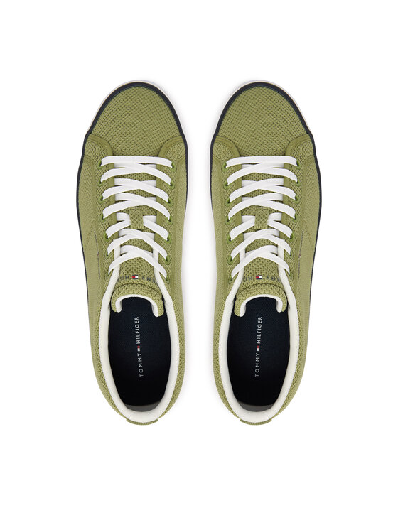 Tommy Hilfiger Гуменки Tommy Hilfiger Harlem Core Ii Seasonal Textile FM0FM05820 Зелен
