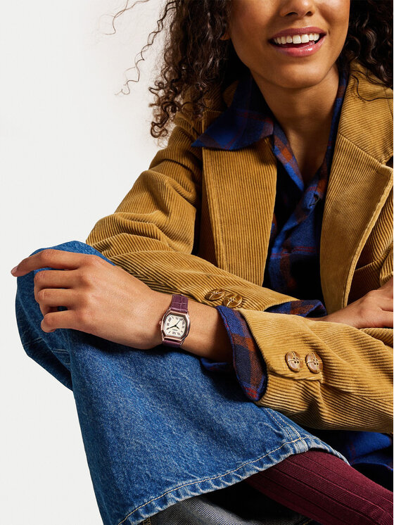 Fossil Ročna ura Fossil Harlow ES5428 Vijolična