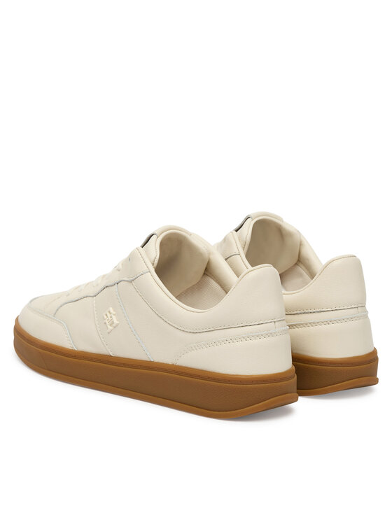 Tommy Hilfiger Sneakers Tommy Hilfiger Th Heritage Court Sneaker Ltr FW0FW09028 Écru