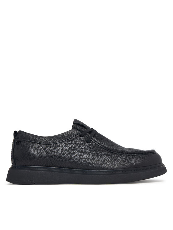 Tommy Hilfiger Pantofi Tommy Hilfiger Comfort Leather Moc Toe Shoe FM0FM06072 Negru