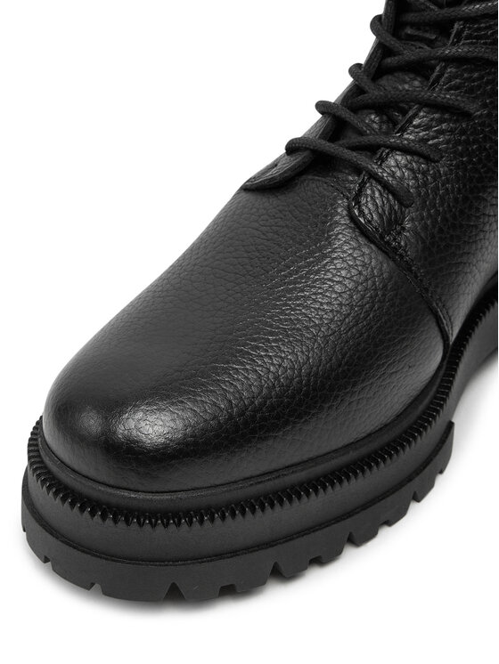 Tommy Hilfiger Kozačky Tommy Hilfiger Th Chunky Tl Lace Up Boot FM0FM05270 Černá