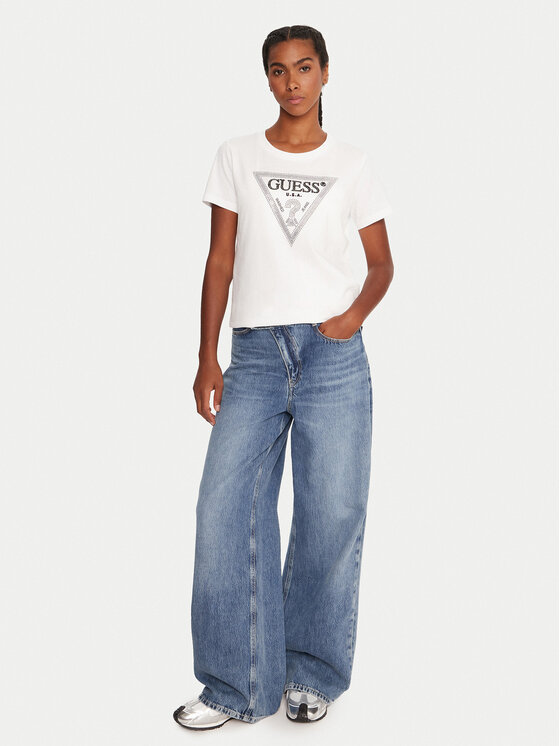 Guess Guess T-Shirt W5BI18 I3Z14 Λευκό Regular Fit