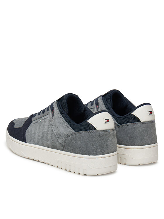 Tommy Hilfiger Laisvalaikio batai Tommy Hilfiger Basket Core Lite Suede FM0FM05519 Pilka