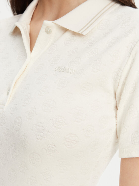Guess Guess Поло V5YP01 KCX12 Кремовий Regular Fit