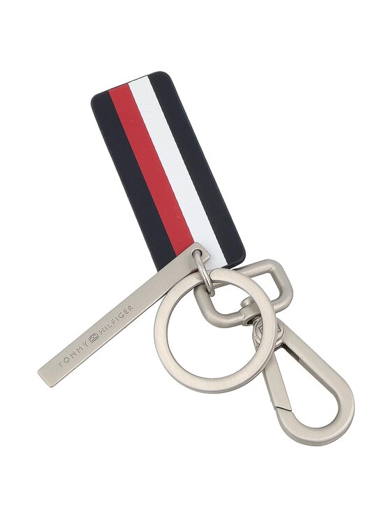 Tommy Hilfiger Přívěsek Tommy Hilfiger Logo Plaque Keyfob AM0AM02664 Tmavomodrá