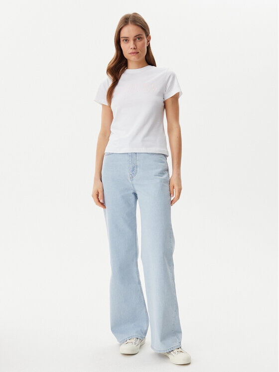 Guess Guess Футболка V5GI15 J1314 Білий Slim Fit