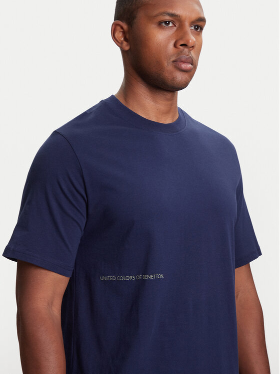 United Colors Of Benetton United Colors Of Benetton Футболка 30964M01W Cиній Regular Fit