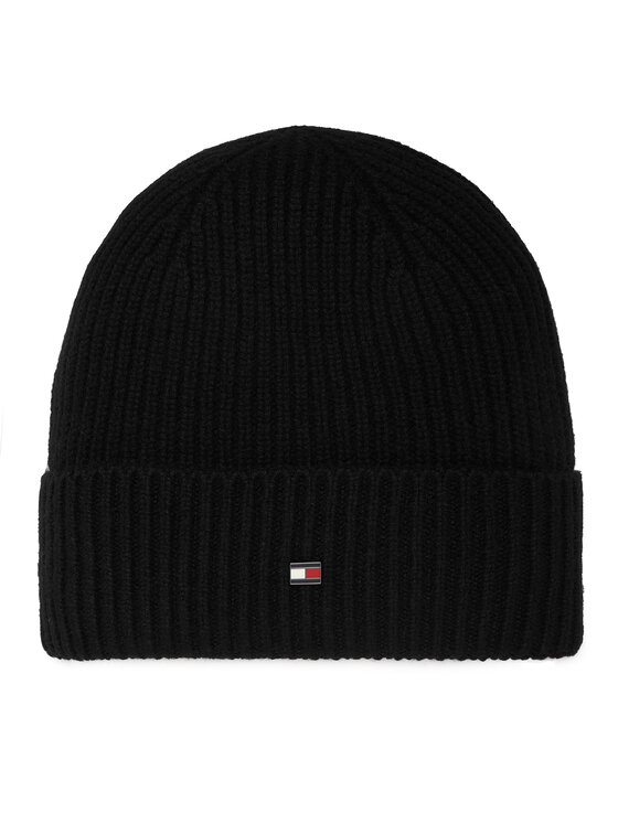 Tommy Hilfiger Шапка Tommy Hilfiger Th Flag AM0AM14535 Черен
