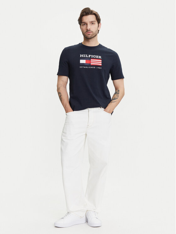 Tommy Hilfiger Tommy Hilfiger T-Shirt American Monotype MW0MW39843 Σκούρο μπλε Regular Fit