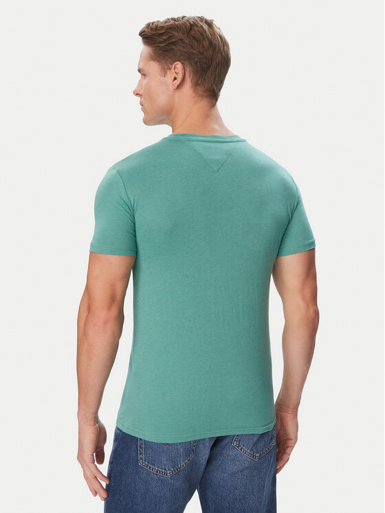 Tommy Jeans Tommy Jeans Camiseta DM0DM20363 Verde Slim Fit