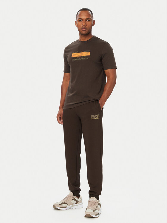 EA7 Emporio Armani EA7 Emporio Armani Camiseta 7M002415 AF10375 U6027 Marrón oscuro Regular Fit