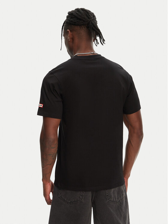 Hunter Hunter Футболка Duart Graphic HARM0033251 Чорний Regular Fit