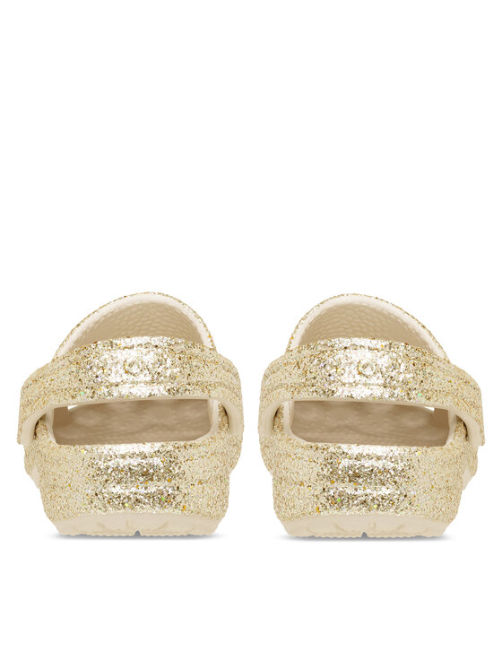 Crocs Шльопанці Crocs Classic Chunky Glitter Clog K 211939 Золотий