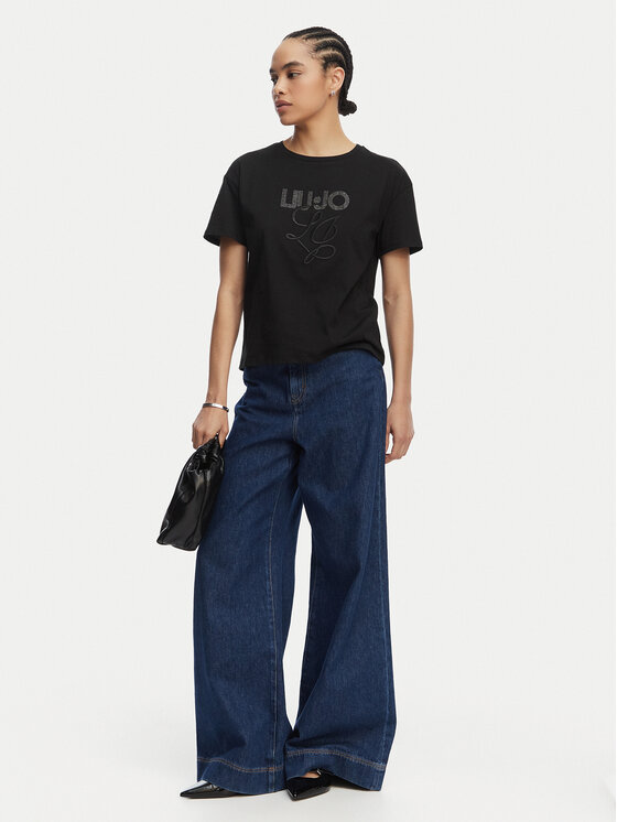 Liu Jo Liu Jo Camiseta WA6238 JS923 Negro Regular Fit