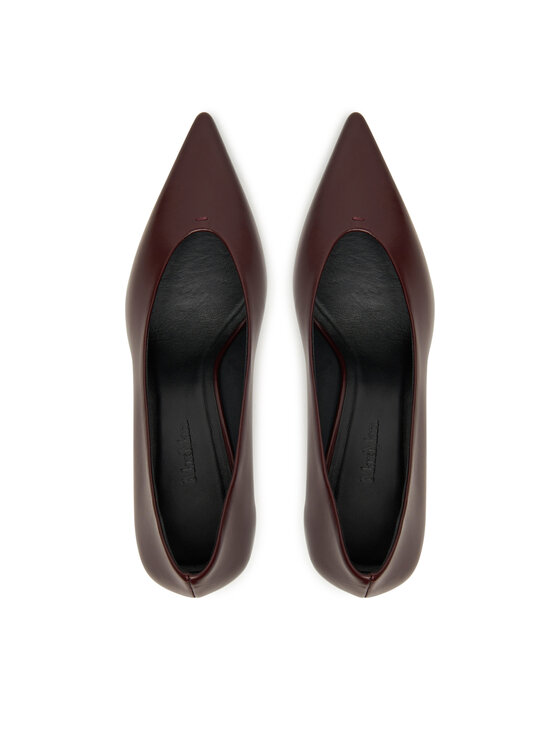 Max Mara Pantofi cu toc subțire Max Mara 2524526171600 Vișiniu