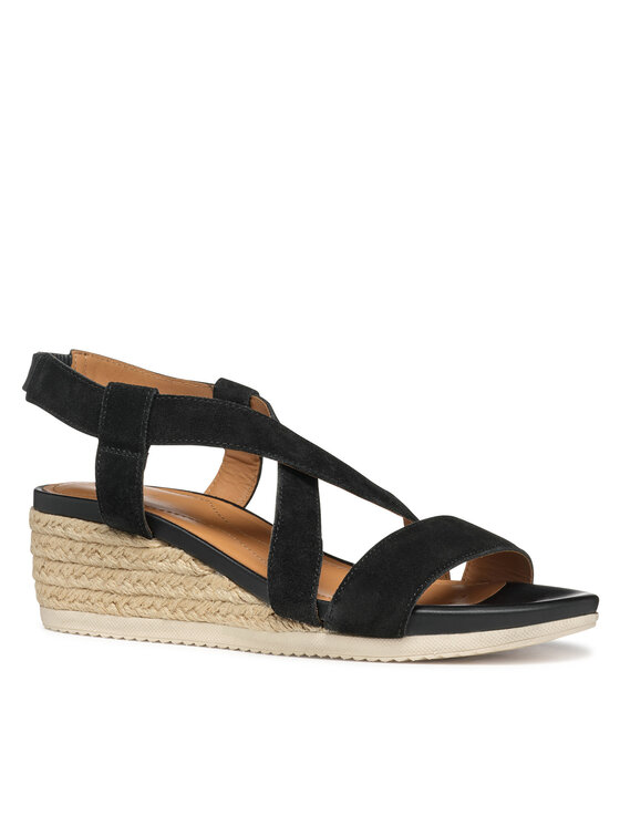 Geox Espadrile Geox D Ischia Corda D55HHA 00022 C9999 Negru