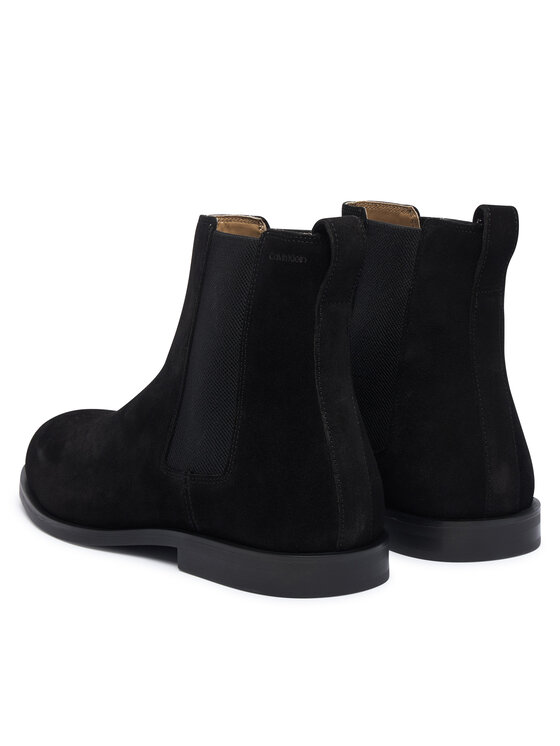 Calvin Klein Kotníková obuv s elastickým prvkem Calvin Klein Ess Rubber Chelsea Su HM0HM02055 Černá