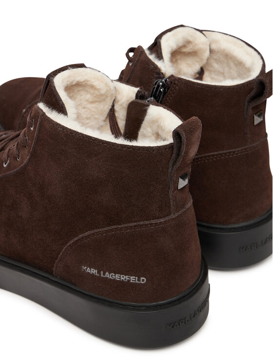 KARL LAGERFELD Sneakersy KARL LAGERFELD Flint II KL53353L Hnedá